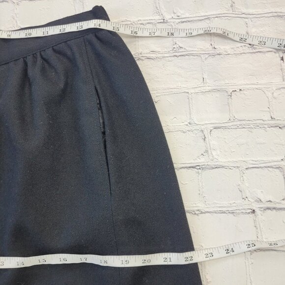 Vintage woman’s 100% wool black pencil skirt size 6 - Picture 3 of 14